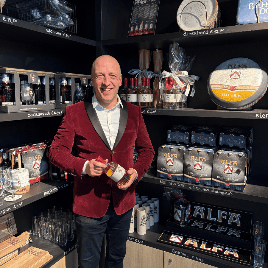 Alfa Bier Merchandise Shop in gasterie Alfa Brouwerijcafé