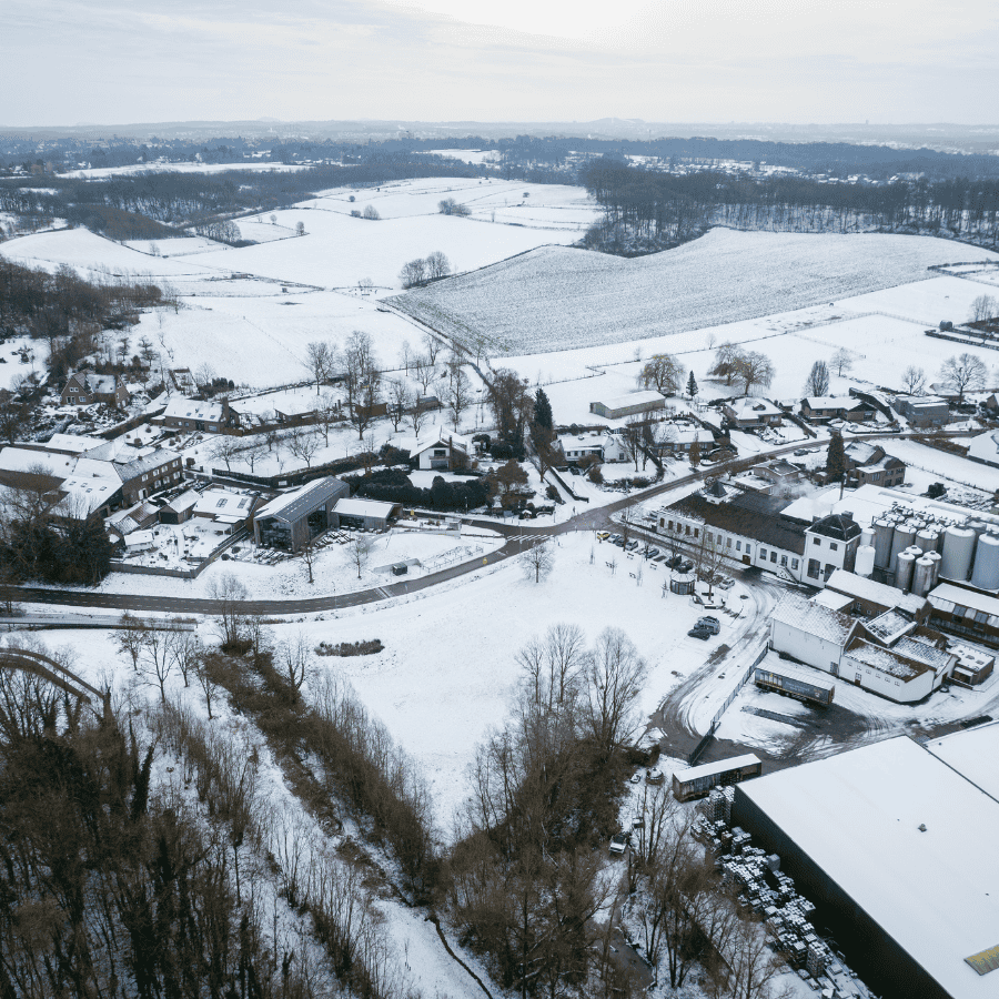 Sneeuw winters landschap Alfa Brouwerijcafé
