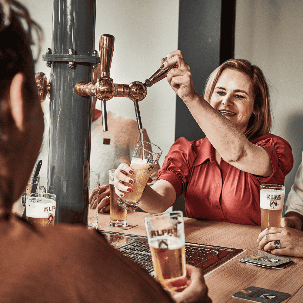 Zelf bier tappen taptafel groep