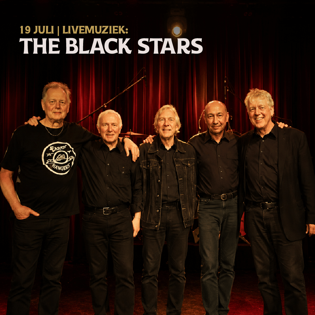 The Black Stars met Paul van Loo bij Alfa Brouwerijcafé